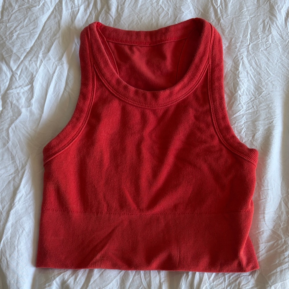 ALO Yoga Red Tank Top